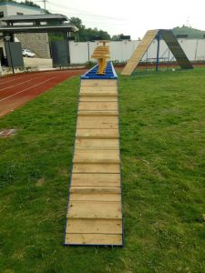 高低跺桥（梅花桩）-警犬训练器材厂家 _警犬训练用品_工作犬训练用品-南京开久警犬装备