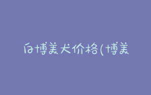 白博美犬价格(博美犬呕吐白泡沫)-警犬训练器材厂家 _警犬训练用品_工作犬训练用品-南京开久警犬装备