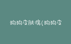 狗狗皮肤病(狗狗皮肤病的种类 *** )-警犬训练器材厂家 _警犬训练用品_工作犬训练用品-南京开久警犬装备