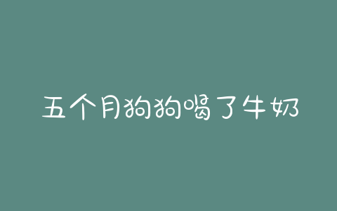五个月狗狗喝了牛奶拉稀怎么办 - 警犬训练器材厂家 _警犬训练用品_工作犬训练用品-南京开久警犬装备-警犬训练器材厂家 _警犬训练用品_工作犬训练用品-南京开久警犬装备