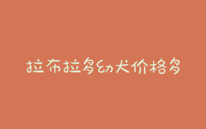 拉布拉多幼犬价格多少钱一只(拉布拉多成犬价格多少钱一只)-警犬训练器材厂家 _警犬训练用品_工作犬训练用品-南京开久警犬装备