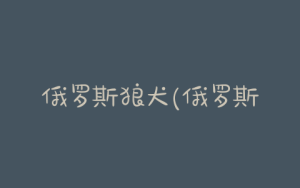 俄罗斯狼犬(俄罗斯狼犬长什么样)-警犬训练器材厂家 _警犬训练用品_工作犬训练用品-南京开久警犬装备