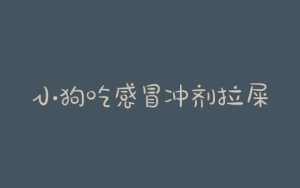 小狗吃感冒冲剂拉屎(小狗感冒不拉屎)-警犬训练器材厂家 _警犬训练用品_工作犬训练用品-南京开久警犬装备