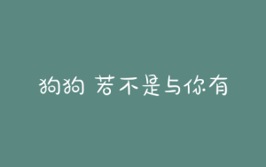 狗狗 若不是与你有缘-警犬训练器材厂家 _警犬训练用品_工作犬训练用品-南京开久警犬装备