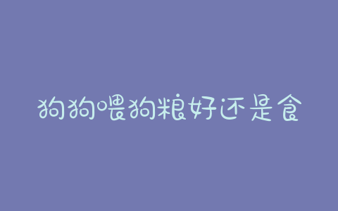 狗狗喂狗粮好还是食物(没有狗粮了狗狗可以吃什么食物) - 警犬训练器材厂家 _警犬训练用品_工作犬训练用品-南京开久警犬装备-警犬训练器材厂家 _警犬训练用品_工作犬训练用品-南京开久警犬装备