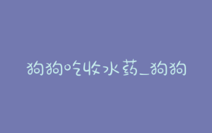 狗狗吃收水药_狗狗不吃东西用什么药能治好-警犬训练器材厂家 _警犬训练用品_工作犬训练用品-南京开久警犬装备