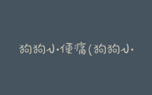 狗狗小便痛(狗狗小便带血是什么原因)-警犬训练器材厂家 _警犬训练用品_工作犬训练用品-南京开久警犬装备